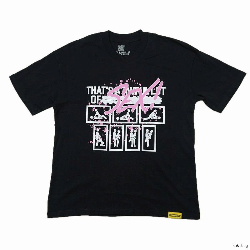 FR2 Funky Print Street Style Black Short-sleeve T-shirt