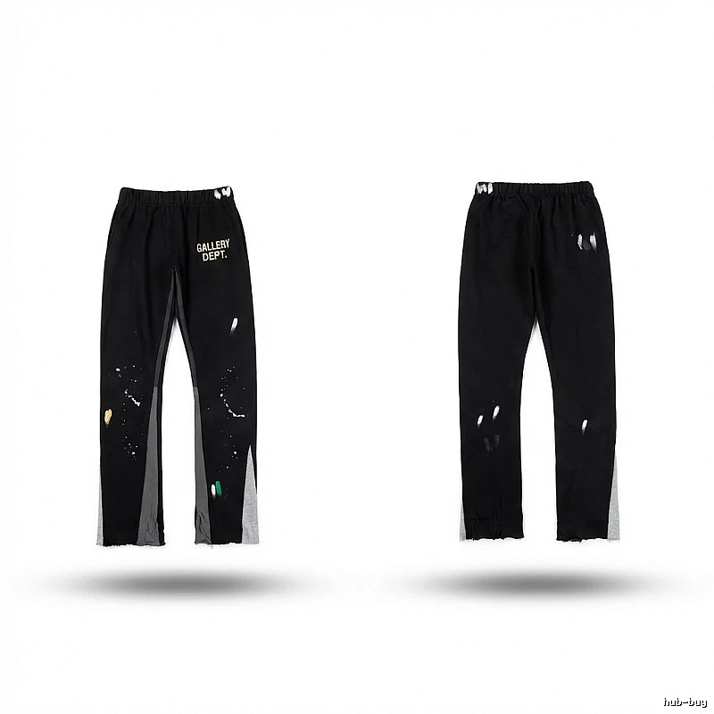 Gallery Dept Graffiti Street Style Black Pants