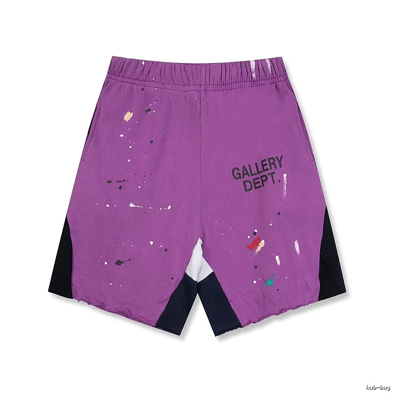 Gallery Dept Graffiti Style Purple Shorts