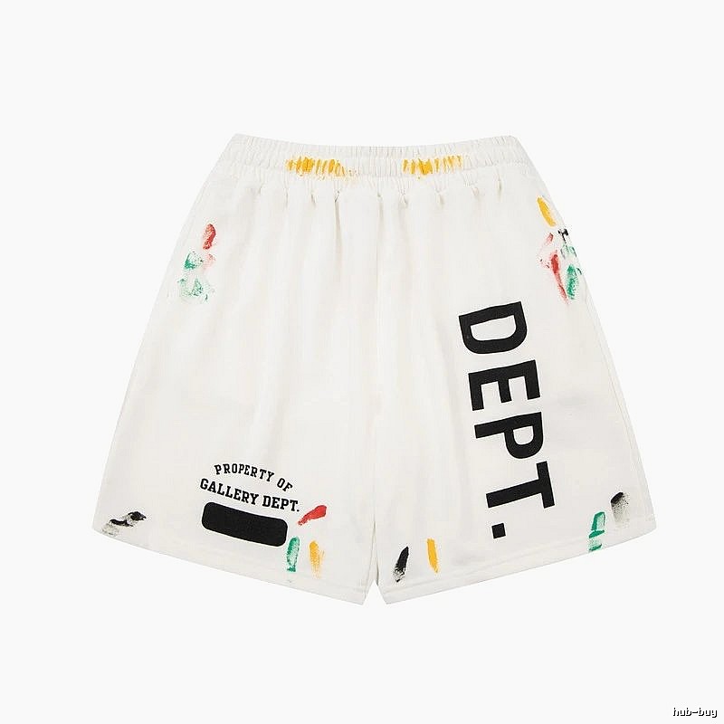 Gallery Dept graffiti-style white shorts