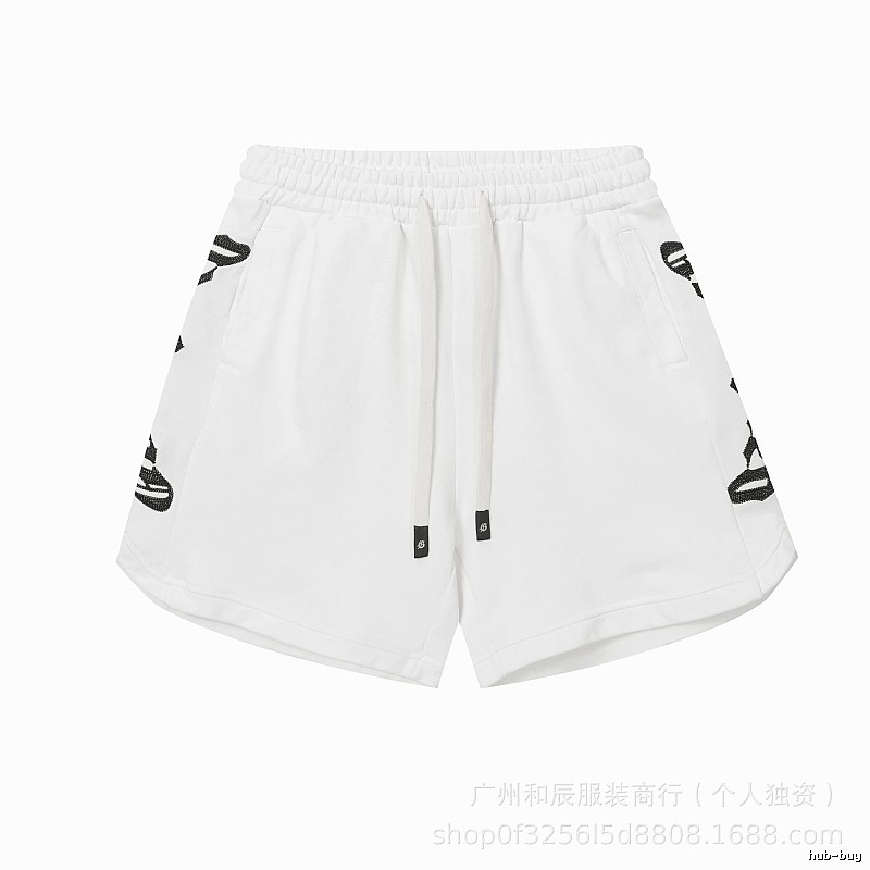 Godspeed Rhinestone Street Style White Shorts