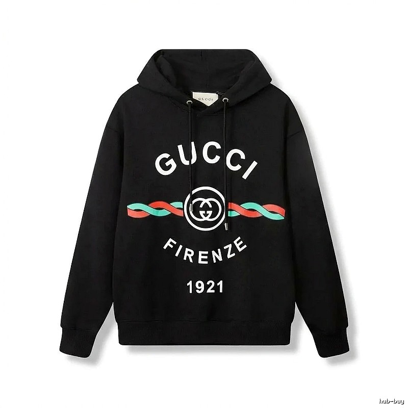 Gucci retro-style black hoodie