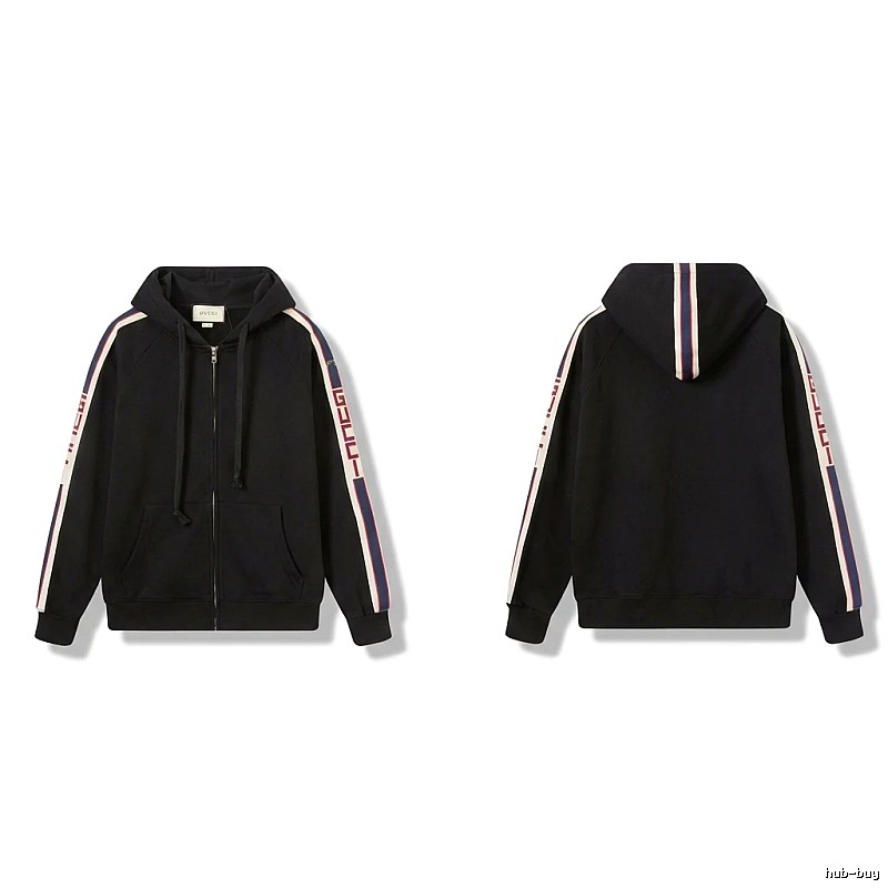 Gucci striped fashionable black sweatshirt