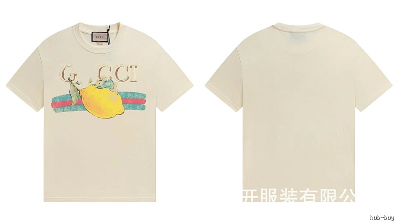 Gucci Vintage-style Off-white Lemon Print T-Shirt