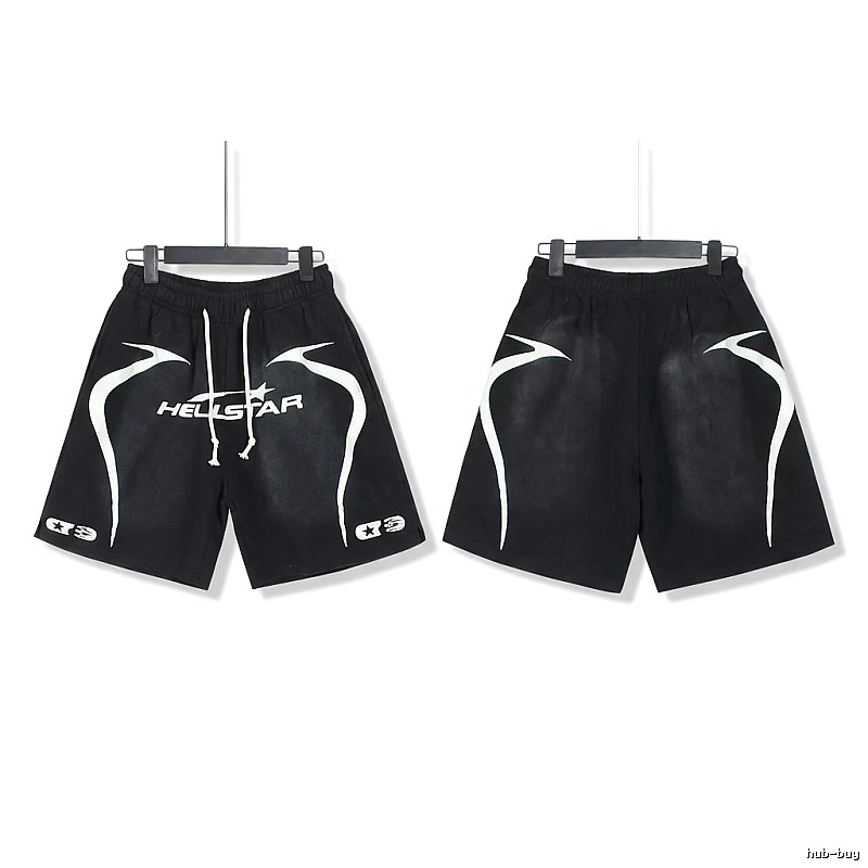 Hellstar dark style black shorts