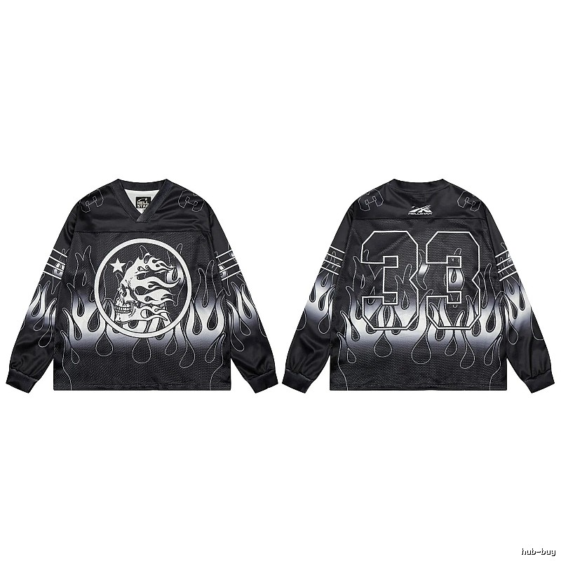 Hellstar Skull Flame High Street Black Jersey