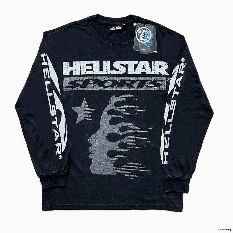 Hellstar Sporty Style Black Long Sleeve