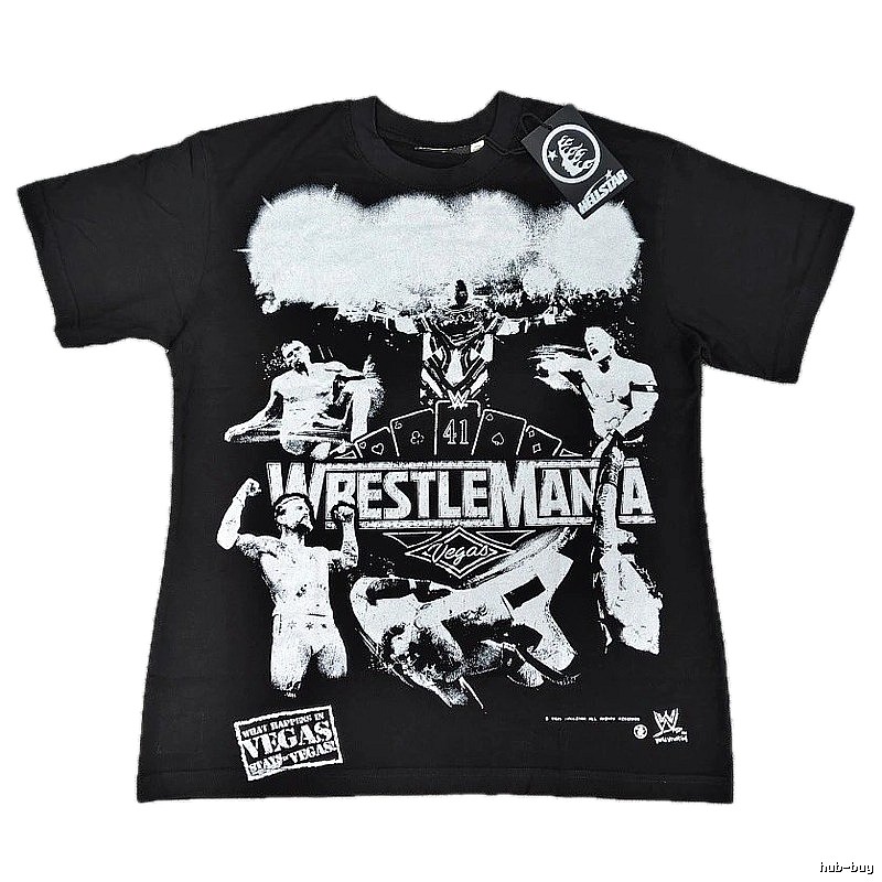 Hellstar WrestleMania Street Style Black T-Shirt