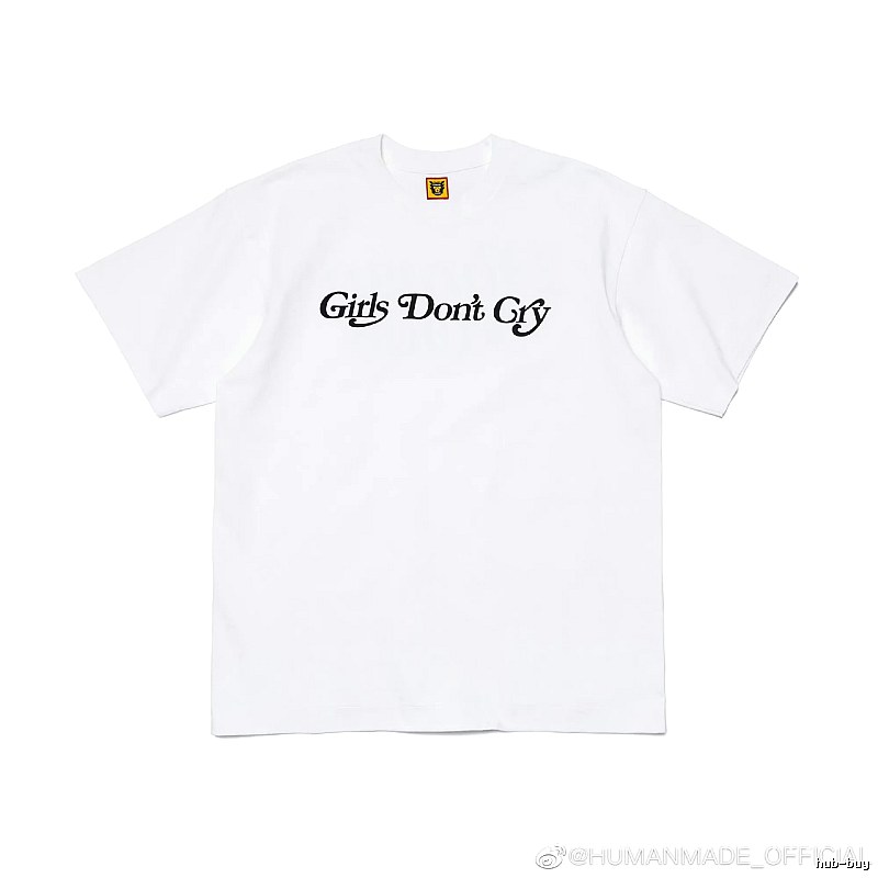 HUMAN MADE Co-branded Japanese Streetwear White Printed T-Shirt