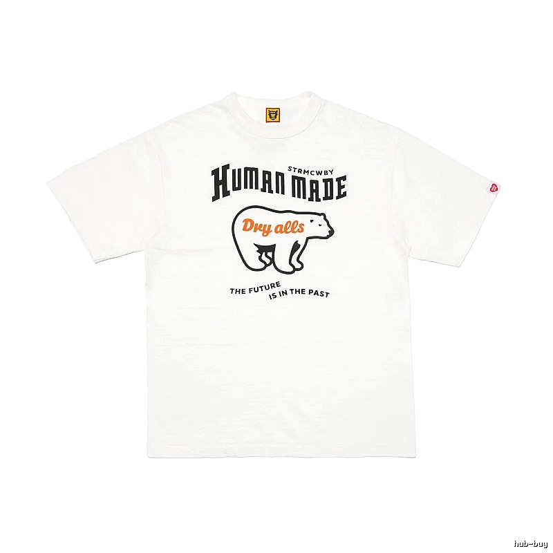 HUMAN MADE Polar Bear Print Vintage White T-Shirt