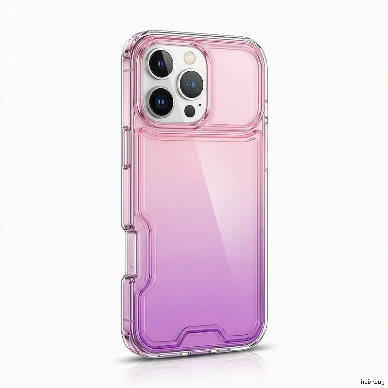 iPhone gradient transparent pink phone case