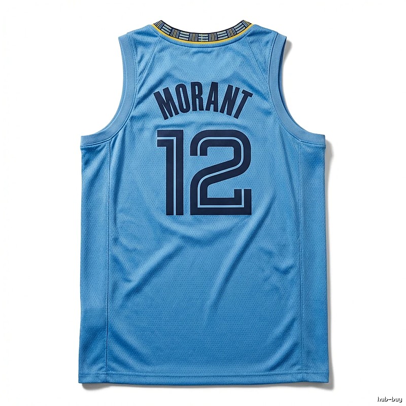 Ja Morant series basketball-style blue jersey
