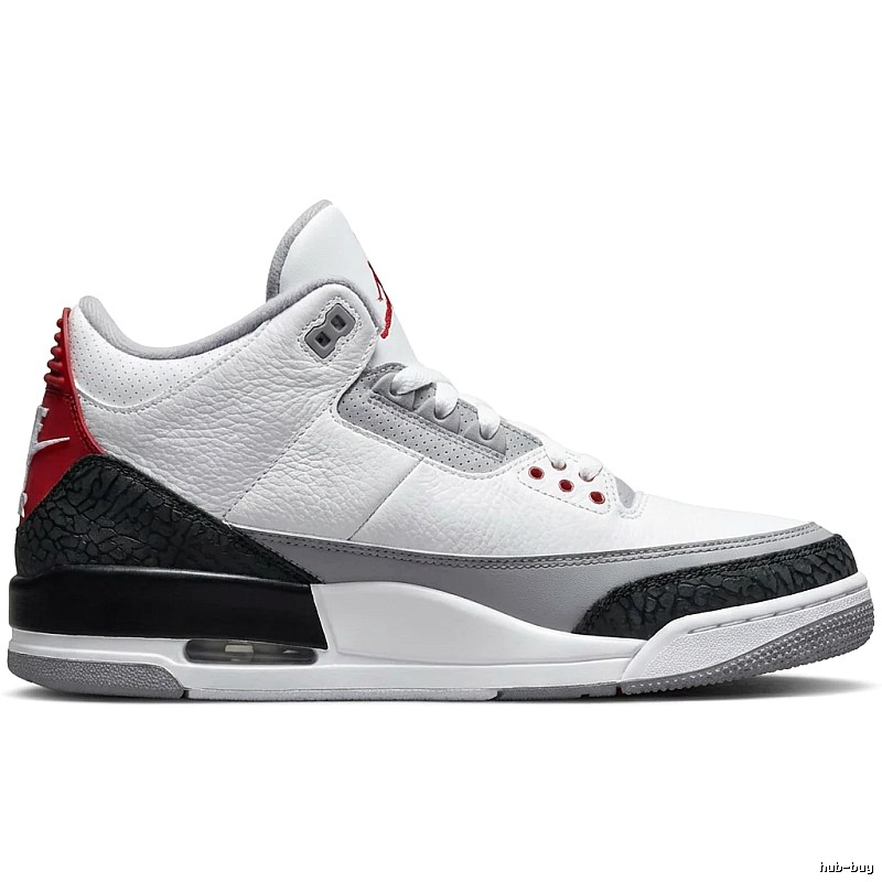 Jordan AJ3 Retro Style White, Black and Red