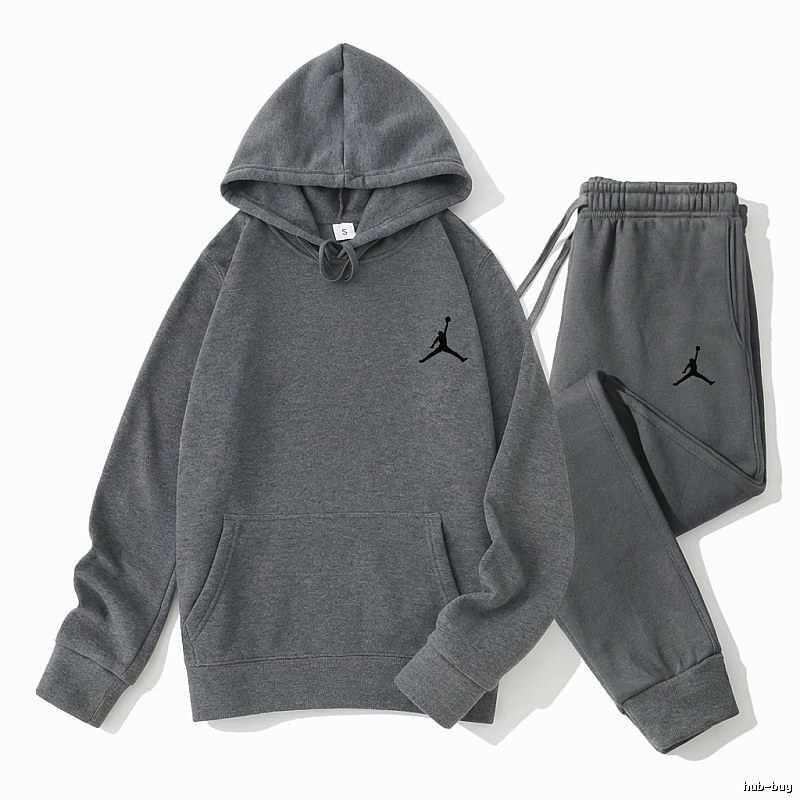 Jordan sports and leisure style gray suit set