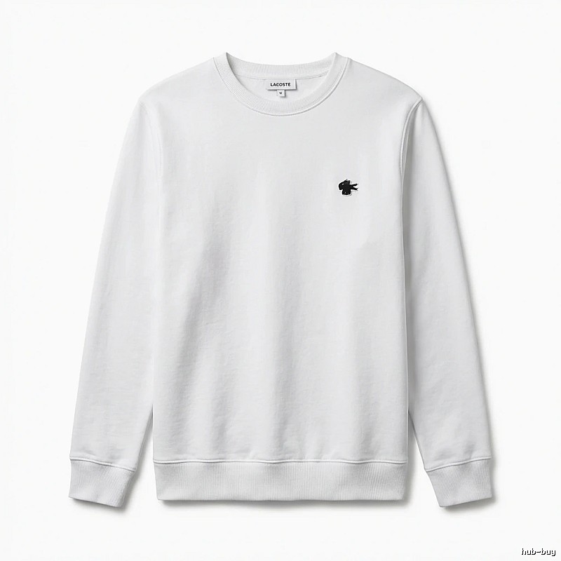Lacoste simple style white sweatshirt