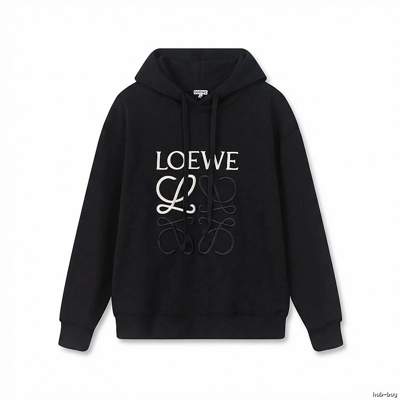 LOEWE letter embroidery style hoodie