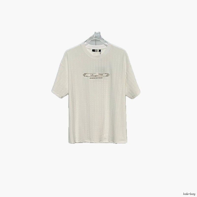 Louis Vuitton Embroidered Casual Style White Short-sleeve T-shirt