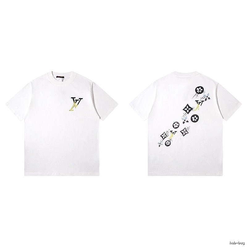 Louis Vuitton Monogram Trendy Style White T-Shirt