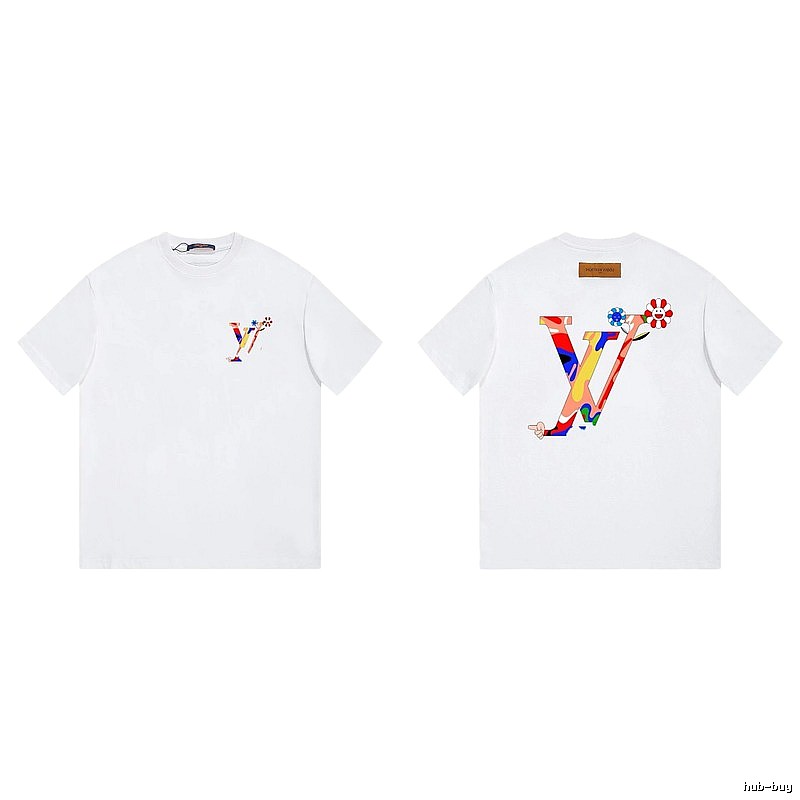 Louis Vuitton Sunflower Streetwear Style White T-shirt