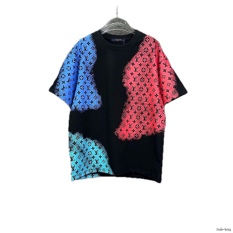 LV Scribble Black, Red and Blue T-shirt
