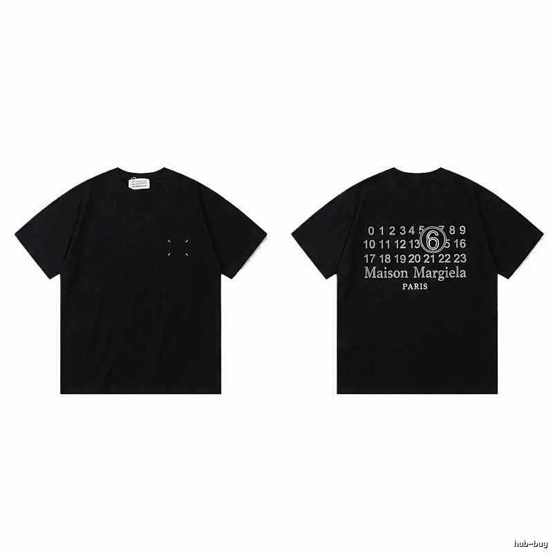 Maison Margiela black T-shirt with digital printing
