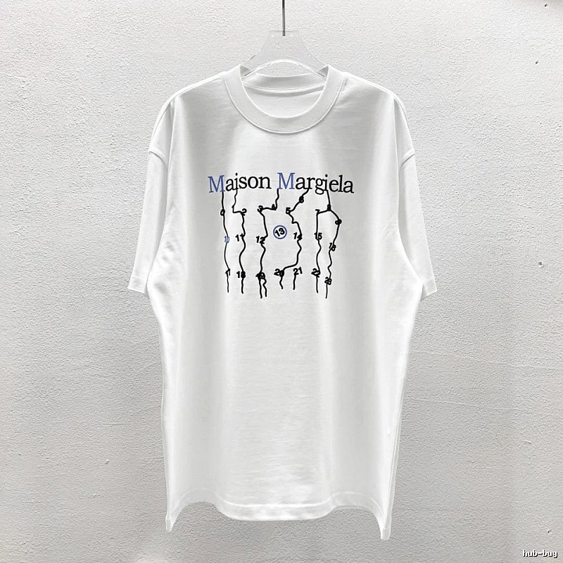 Maison Margiela Digital Trendy Cool Style White T-Shirt