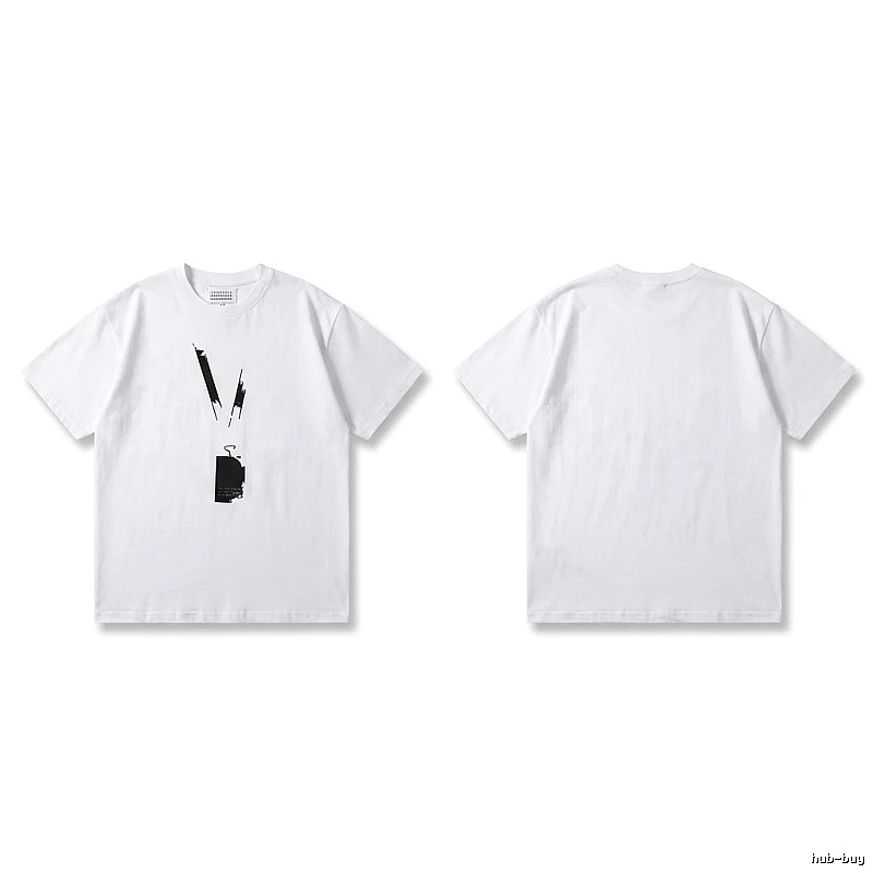 Maison Margiela minimalist style white T-shirt