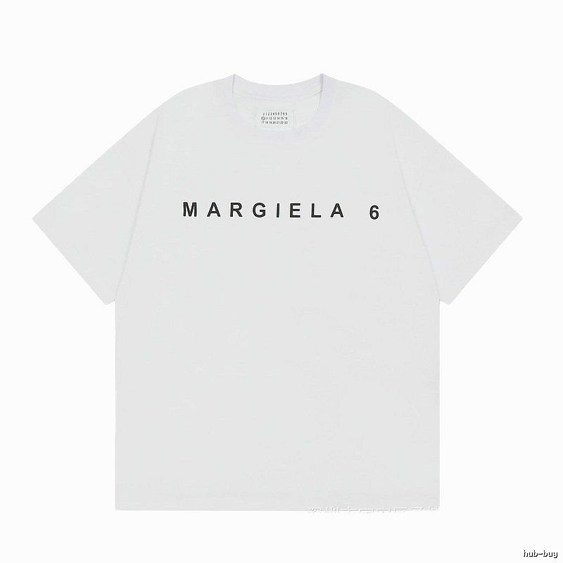 Maison Margiela MM6 Minimalist Style White Short Sleeve T-shirt