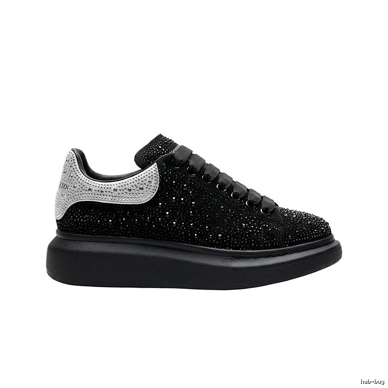 McQueen Thick-soled Trendy and Cool Black Shoes