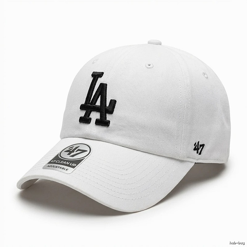 MLB baseball style white baseball cap