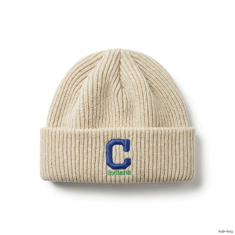 MLB letter minimalist style beige hat