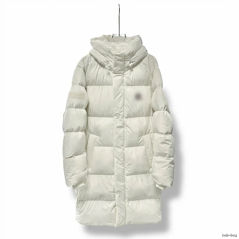 MLB long simple style off-white down jacket