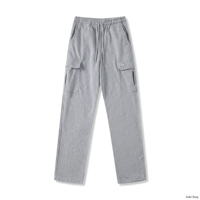 MLB utility-style grey long trousers