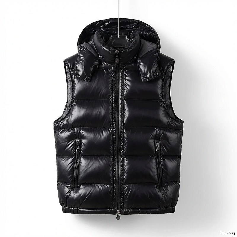 Moncler black stylish down vest