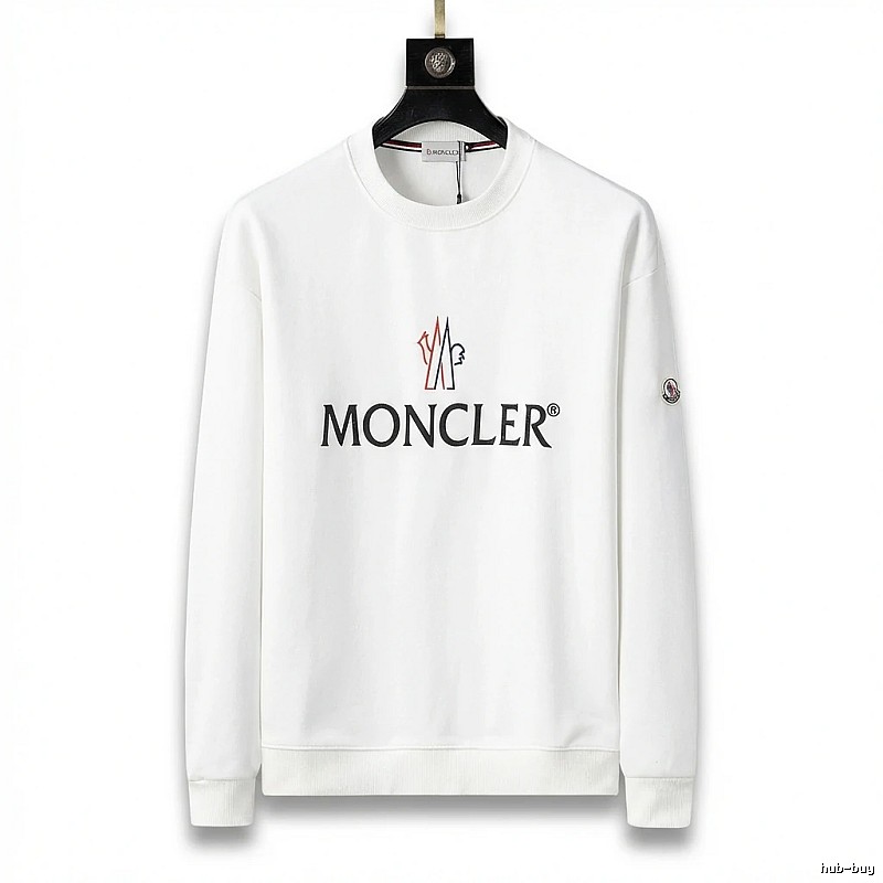 Moncler simple white sweatshirt