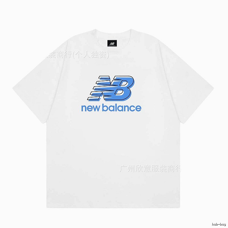 New Balance Casual Printed White Short-sleeve T-shirt