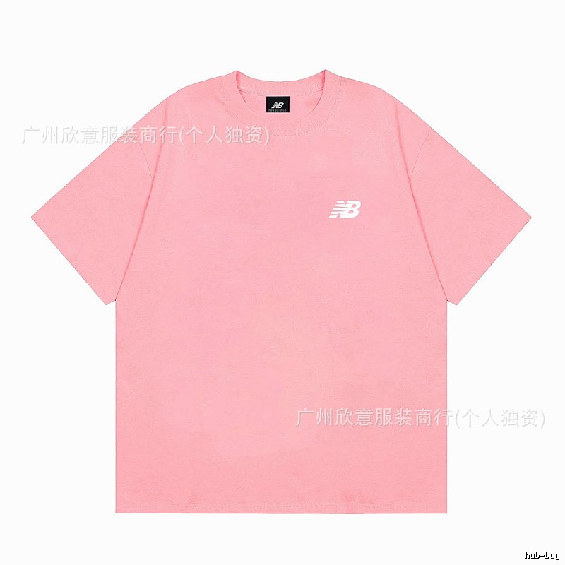 New Balance Minimalist Casual Style Pink Short-sleeve T-shirt