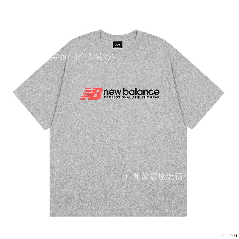 New Balance Sports Casual Style Grey Short-sleeve T-shirt