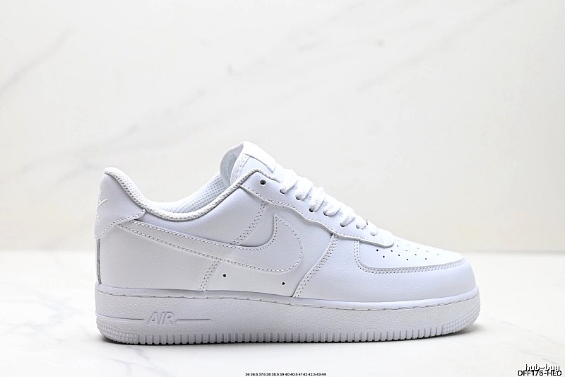 Nike Air Force 1 white sneakers.