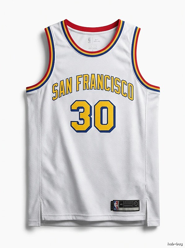 Nike Curry retro-style white jersey