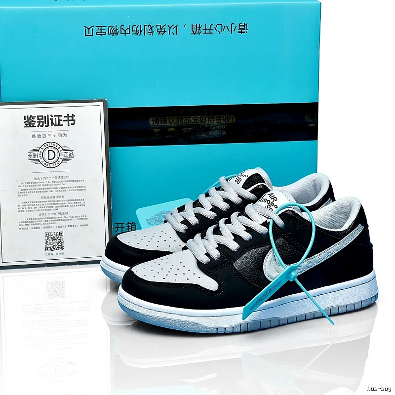 Nike Dunk Low Black and White Athletic Shoes