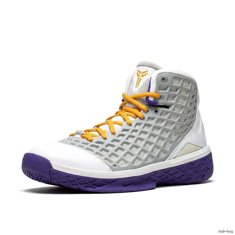 Nike high-top trendy gray-white-purple shoes