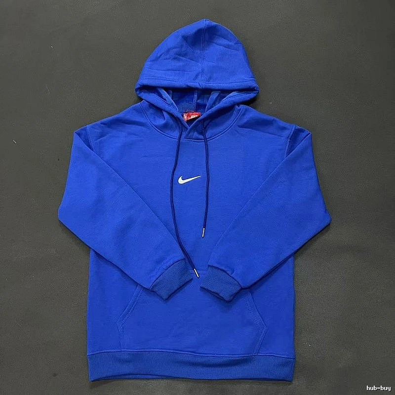 Nike Small Chest-Logo Detail Small-Logo Detail Blue Zip Hoodie Airport Outfit Swoosh