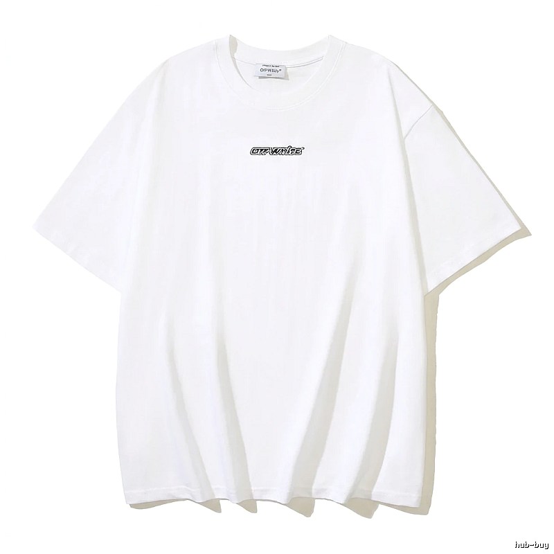 Off-White minimalist style white T-shirt