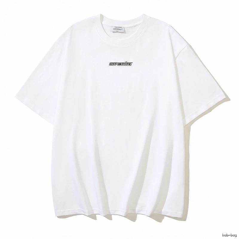 Off-White minimalist style white T-shirt