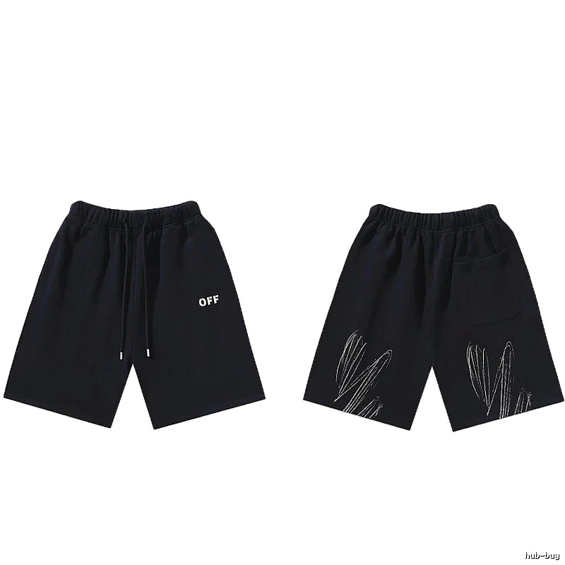 Off-White Style 011 Trendy Black Shorts