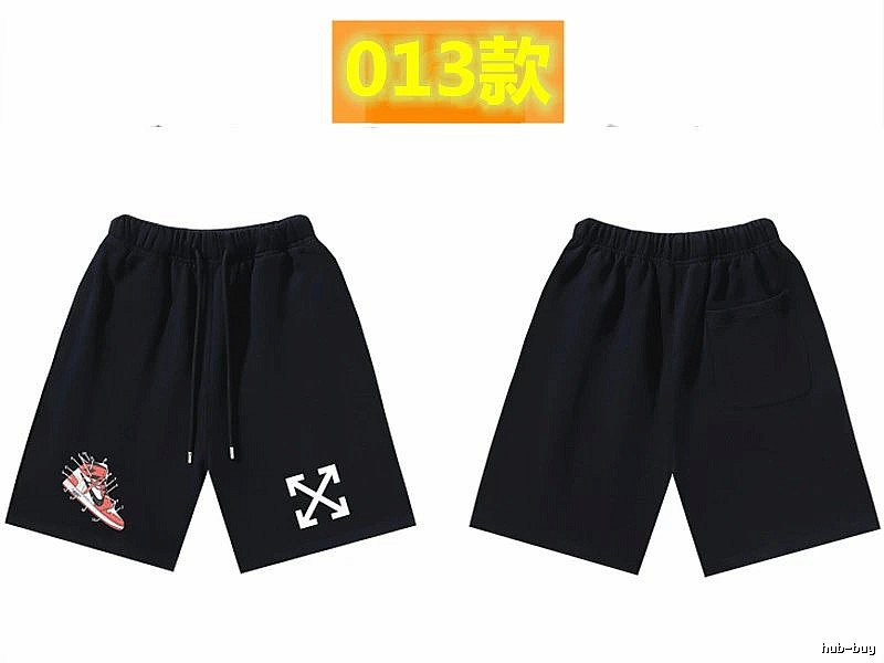 Off-White Style 013 Trendy Cool Black Shorts