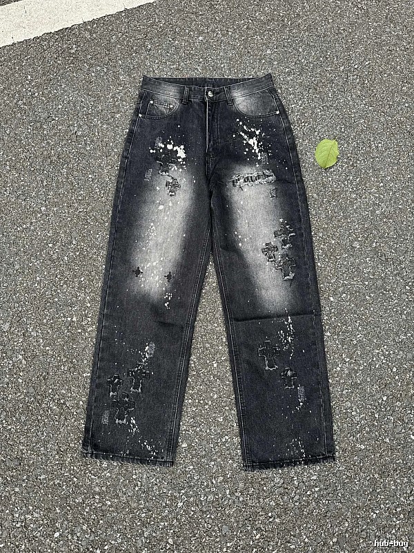 Outdoor Edit Splatter Jeans - Black