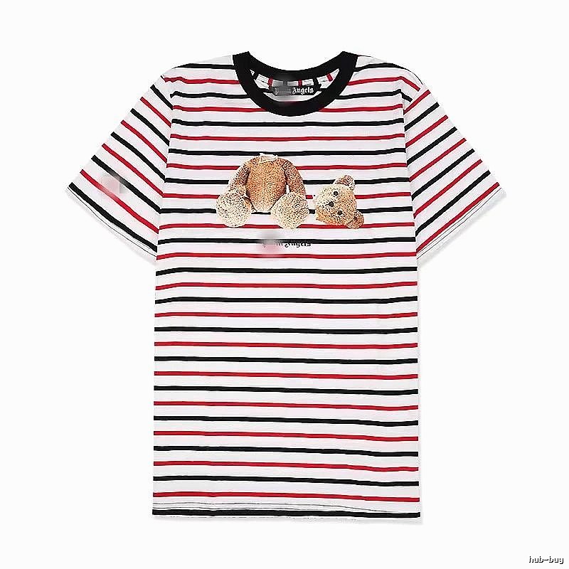 Palm Angels Lightweight Bear graphic T-shirt White Colorful Bear for Trend Styling