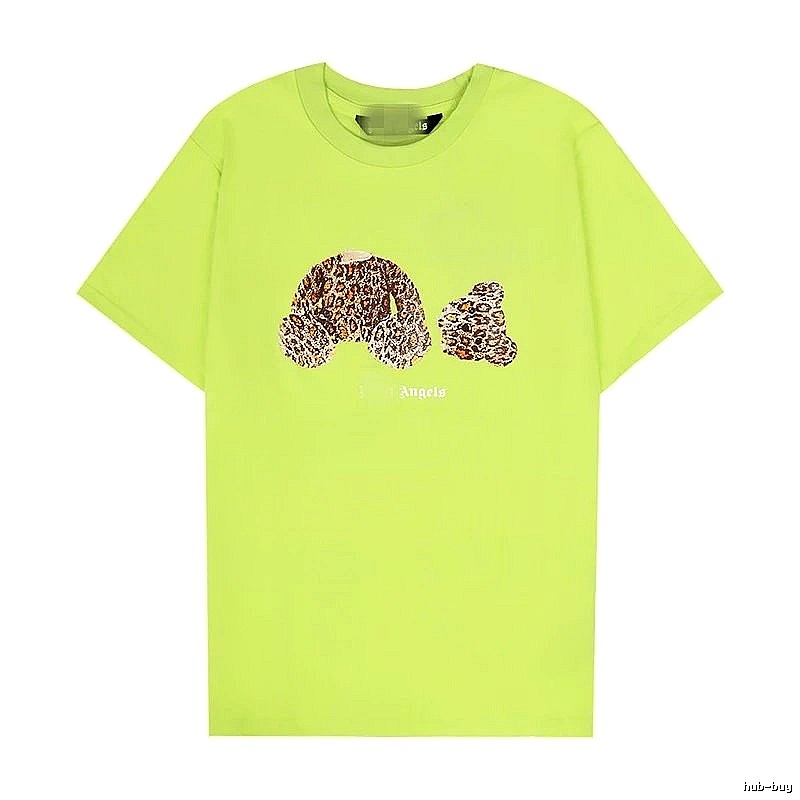 Palm Angels Resort Bear graphic T-shirt White Colorful Bear for Travel Looks